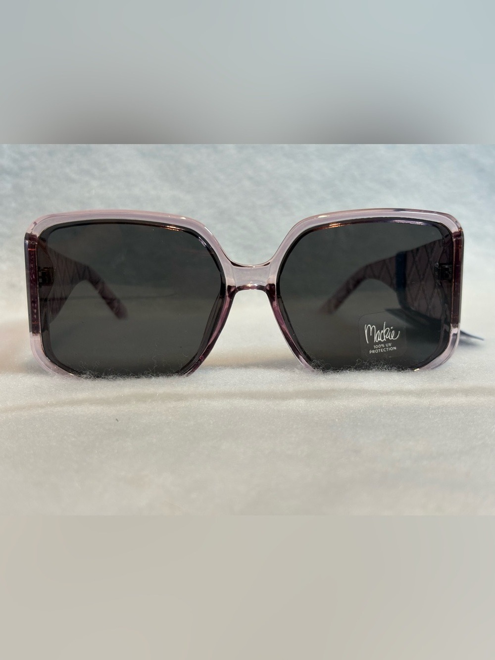 Bob Mackie Oversized Lavender Sunglasses Glam Retro Y2K Rich Mom Chic - Picture 2 of 10